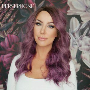 NWT Chelsey Smith Cosmetics - PETITE Purple Wig - Lace and tag attached